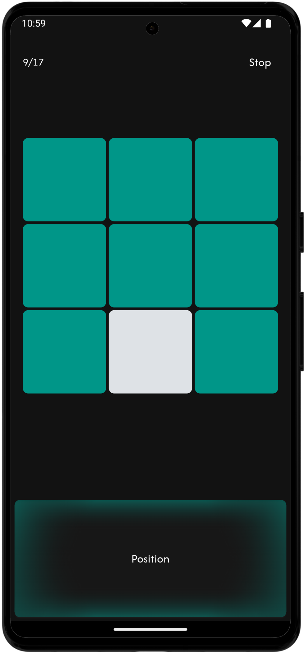 Screenshot of N-Back Pro game for memory improvement