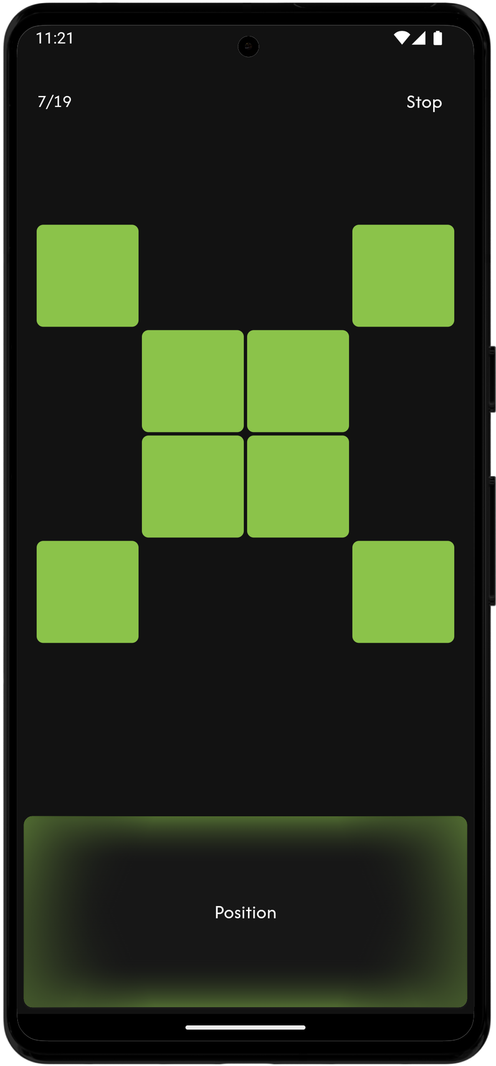 Screenshot of N-Back Pro game for memory improvement